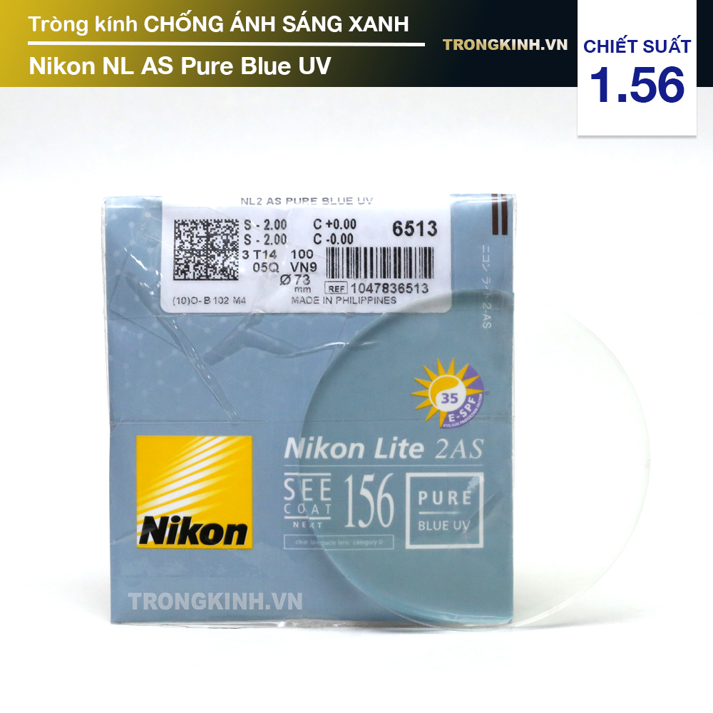 Tròng kính Nikon NLASPureBlueUV 1.56